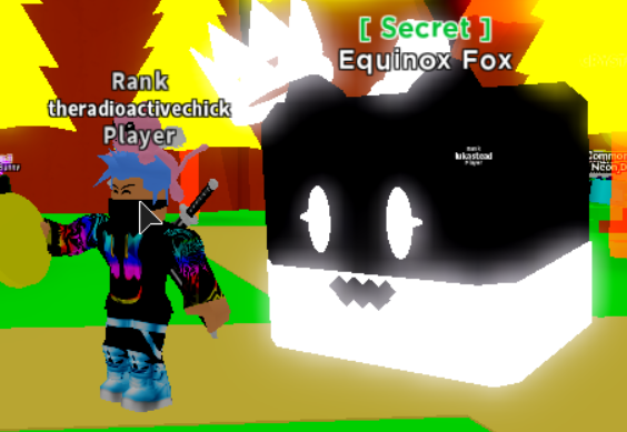 Just Hatched The New Coral Egg Secret Pet Which Is The Equinox Fox The Stats Of It Is 40m Coins Fandom - roblox apex simulator secret pets