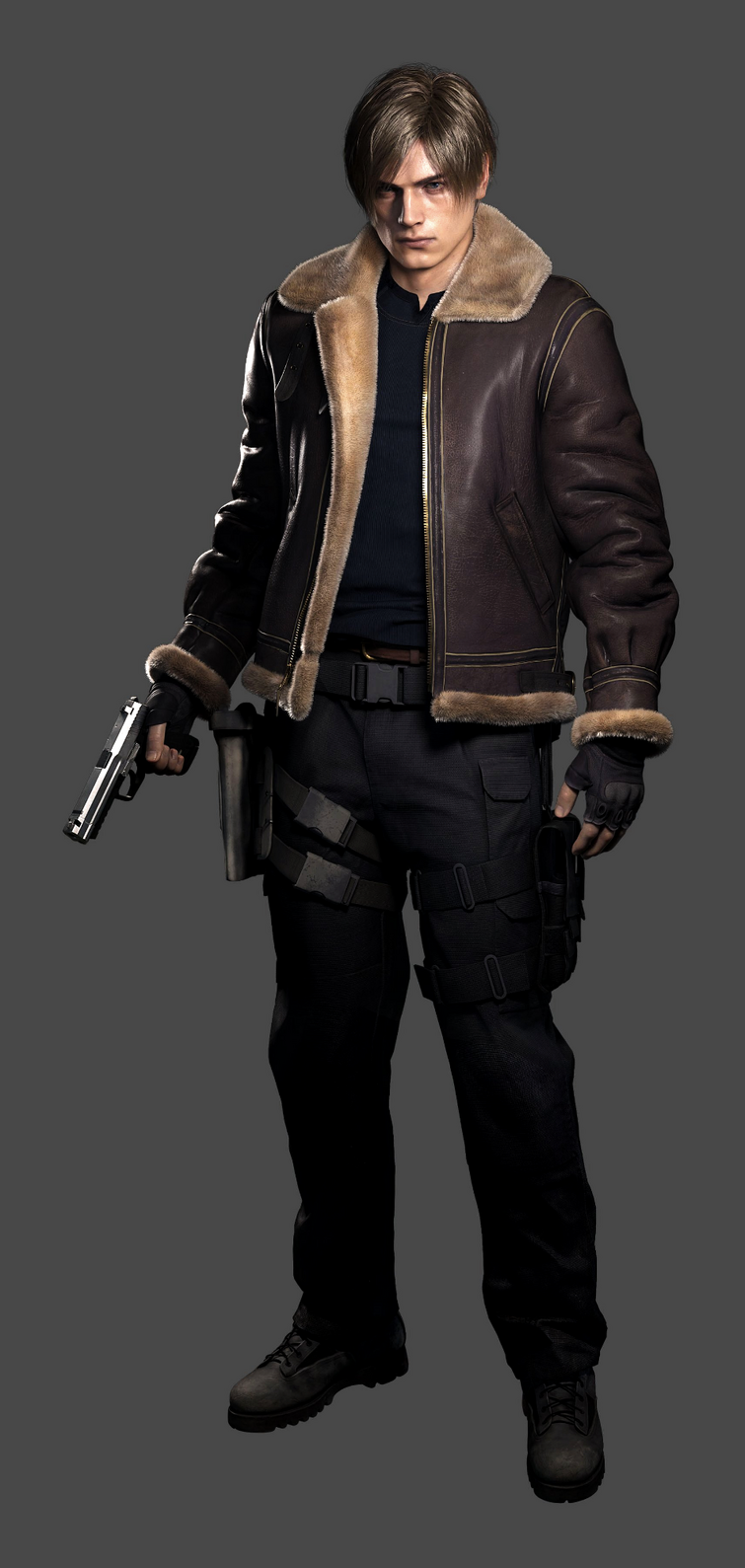 Leon S Kennedy (Jacket) | Resident Evil 4 Remake Minecraft Skin