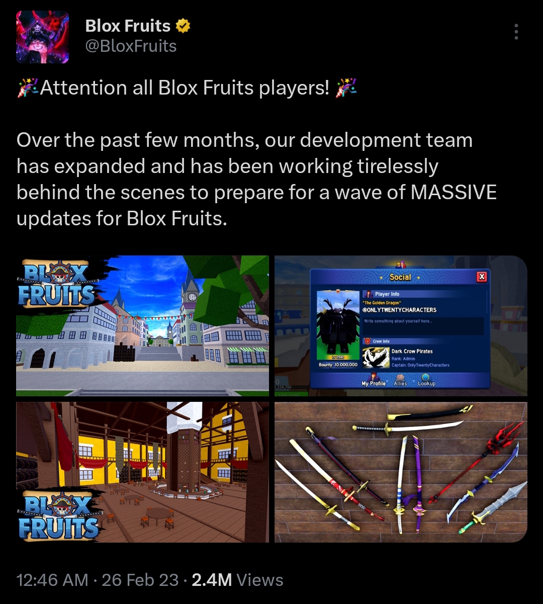 Roblox hit a new all time peak playercount at once, due to Blox fruits and  pet simulator updating on the same day. : r/roblox