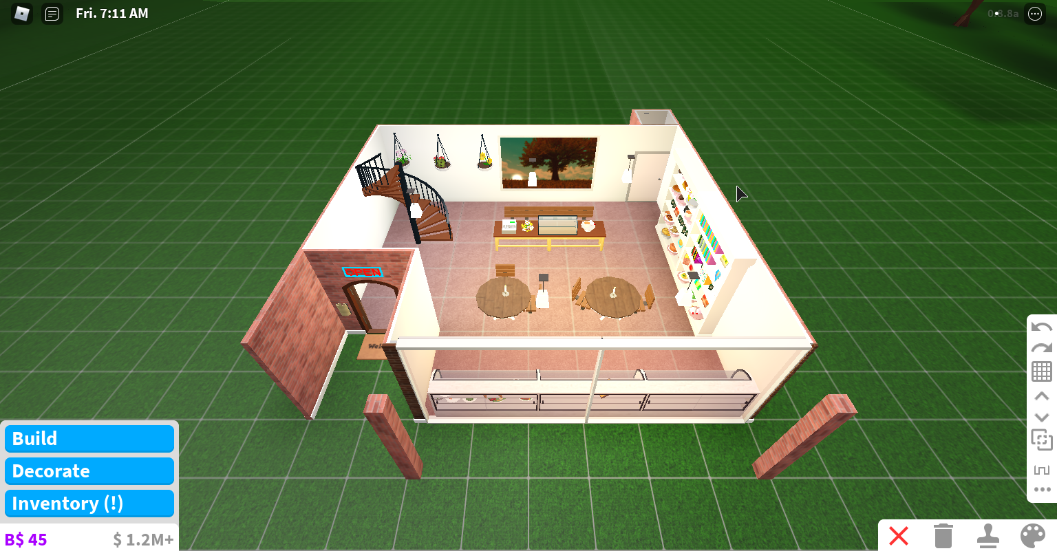 Cafe Layout Plan Bloxburg