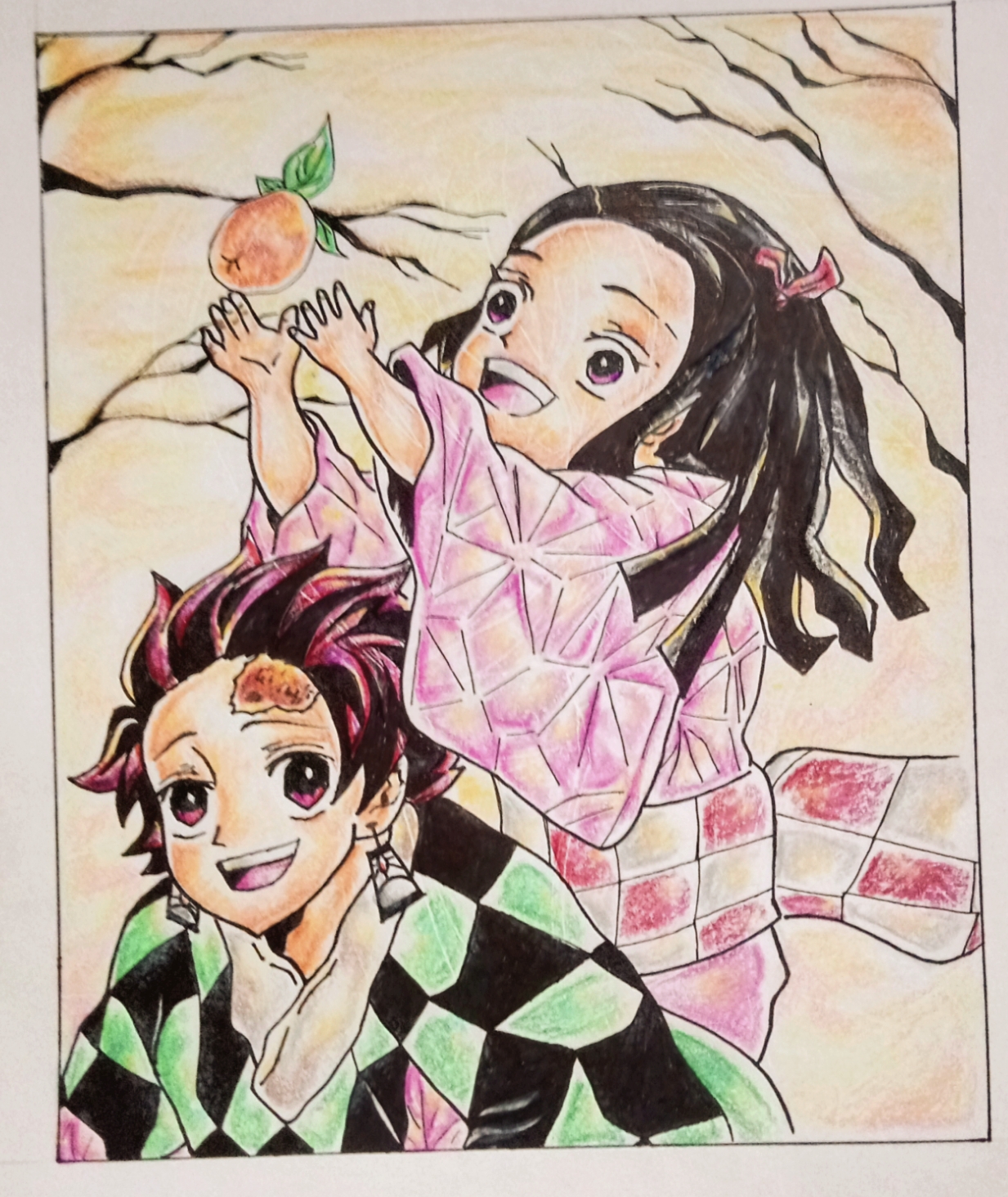 Desenho Art - Drawing Nezuko e tanjiro. #nezuko