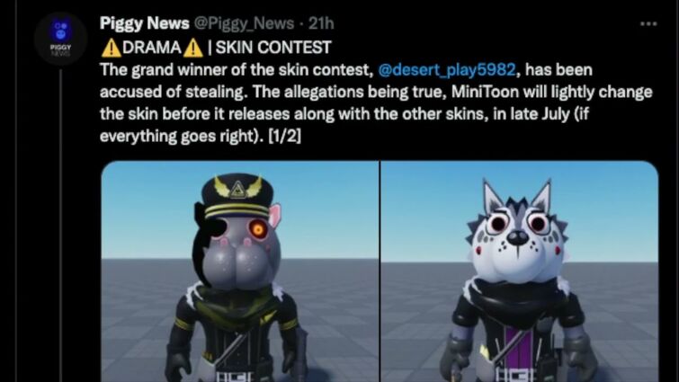 Piggy News on X: ⚠️SKINS CHANGES⚠️ These characters/skins are