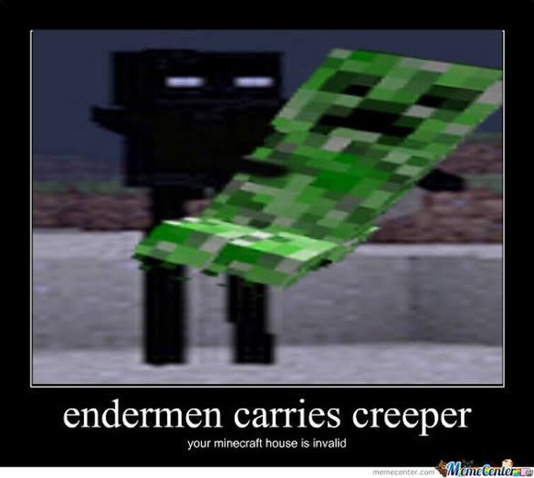 minecraft enderman meme