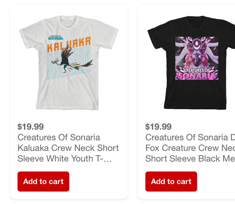 Creatures Of Sonaria Kaluaka Crew Neck Short Sleeve White Youth T-shirt :  Target