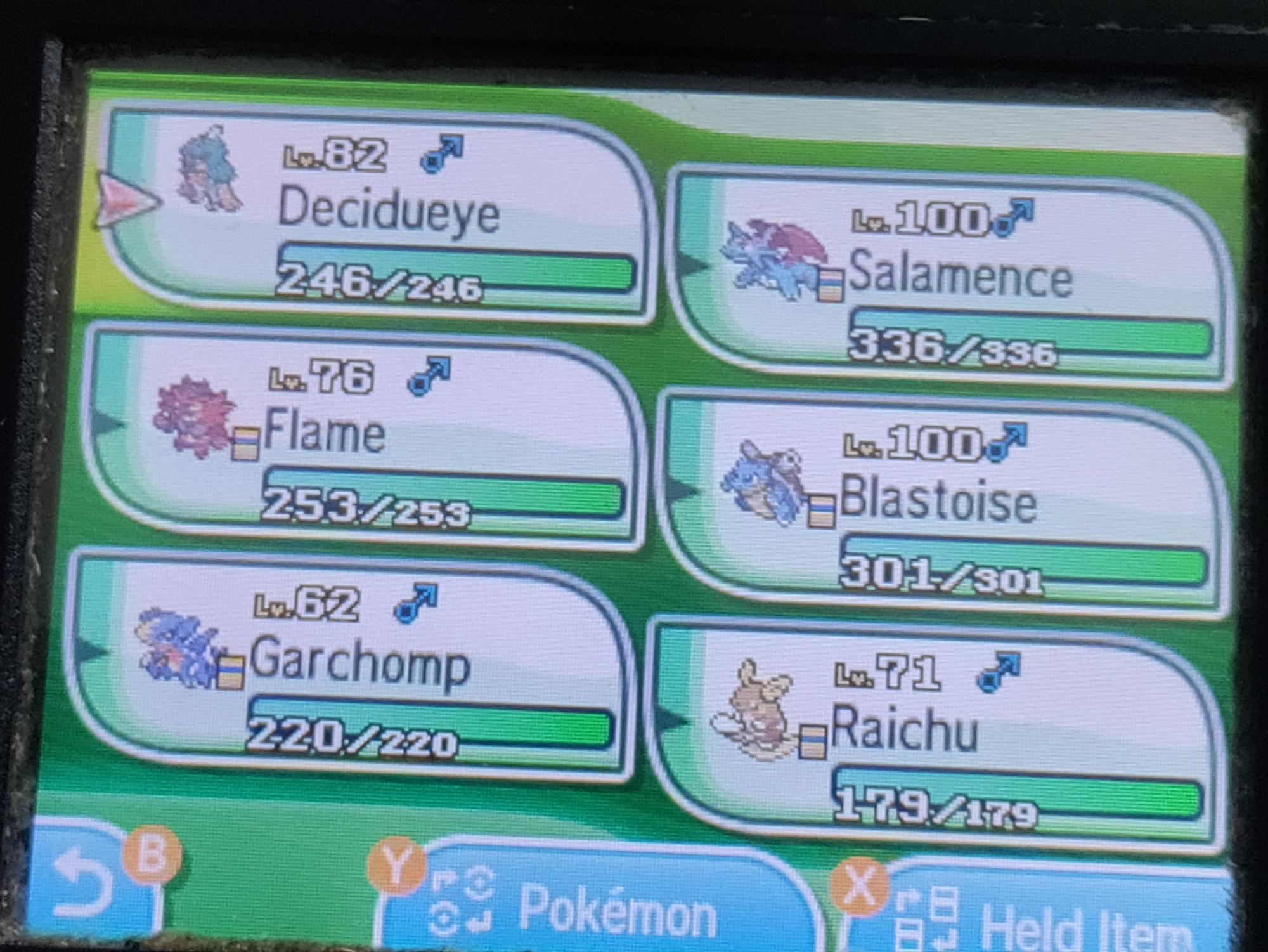 My best nicknames for my Pokémon in omega ruby