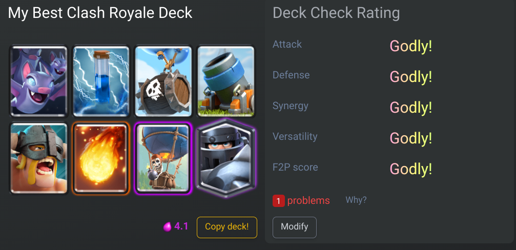 Mixed my 2 fav decks and got All Godly