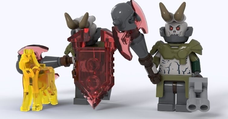 I Made various classic doom demons and weapons in LEGO! : r/Doom