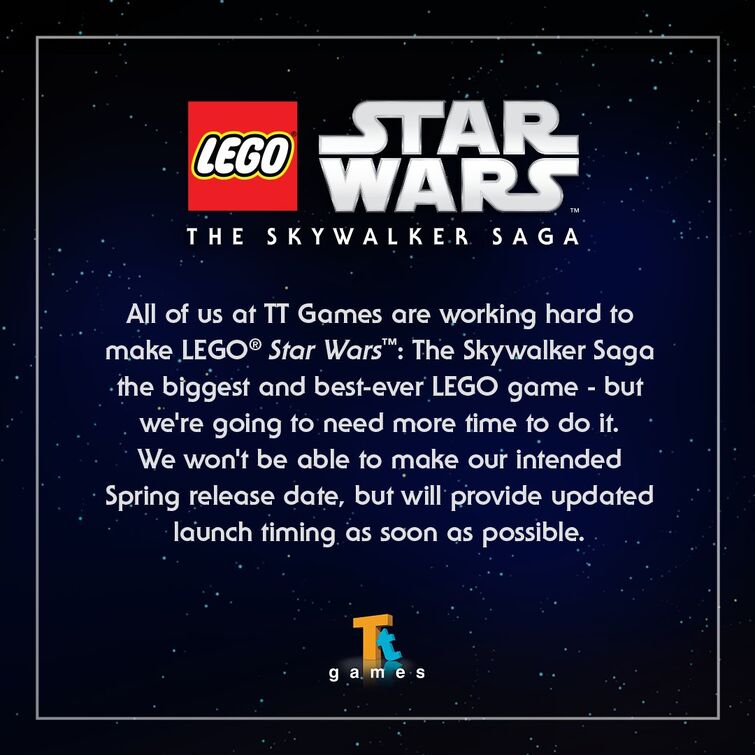 [Games] Wars: The Skywalker Saga Delayed Again | Fandom