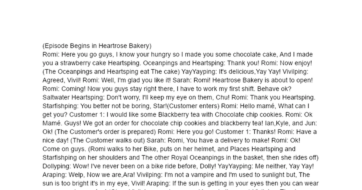 Final Part of Catch! Teenieping Ocean Adventure script episode 2 is ...