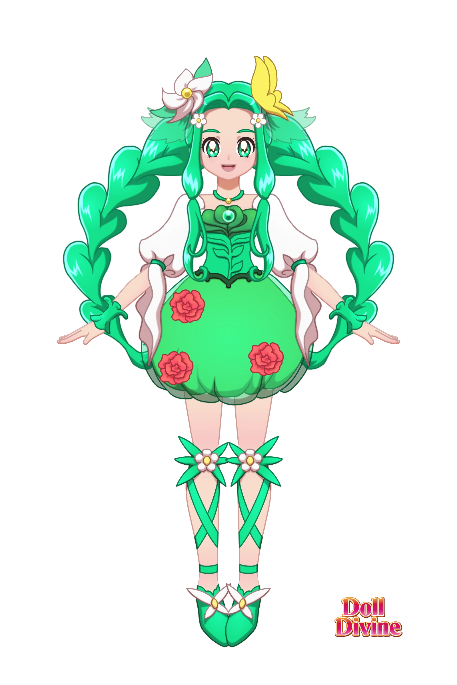 Cure Felice in Doll Divine, but green Fandom