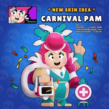 Which Pam Skin Idea Is You Re Fav Credit To The Makers Of These Fandom - brawl stars 8 bit gedi skin