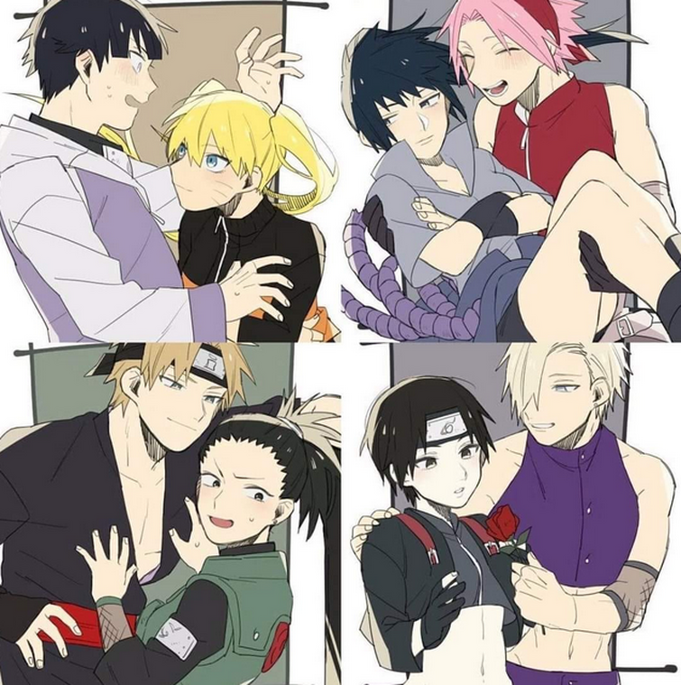 Naruto Couples But With Gender Swap Fandom 6591