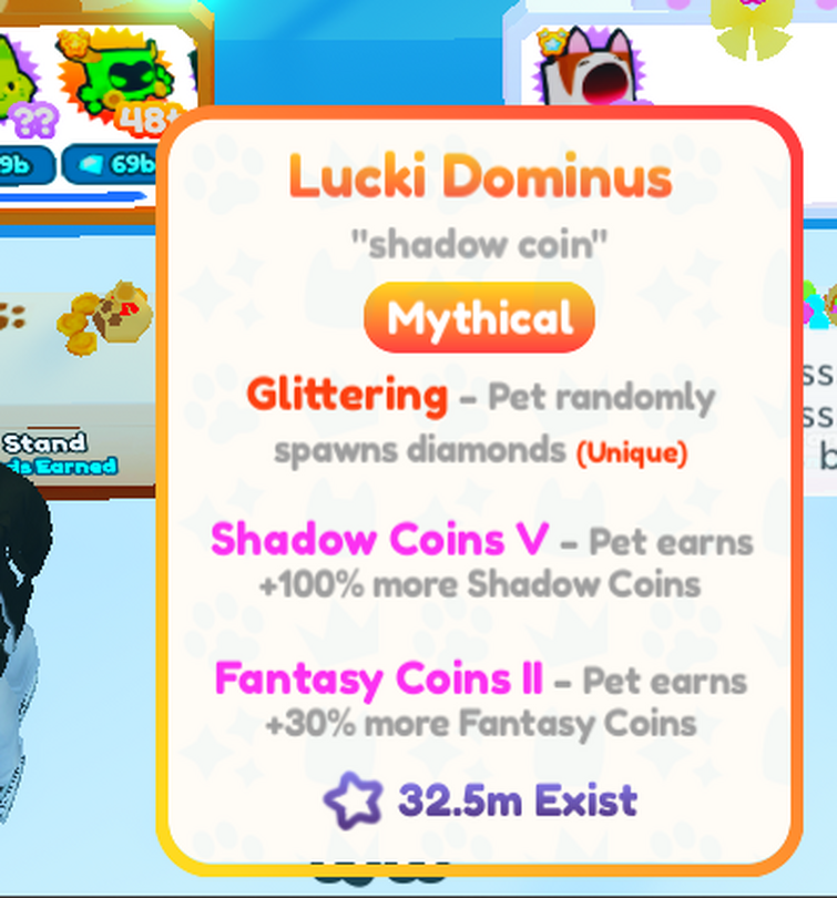 Lucki Dominus Value - Pet Sim X Value List 