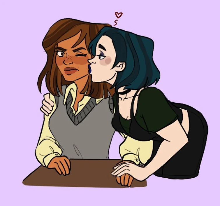 Gwen x Courtney the lesbians of TDI Fandom