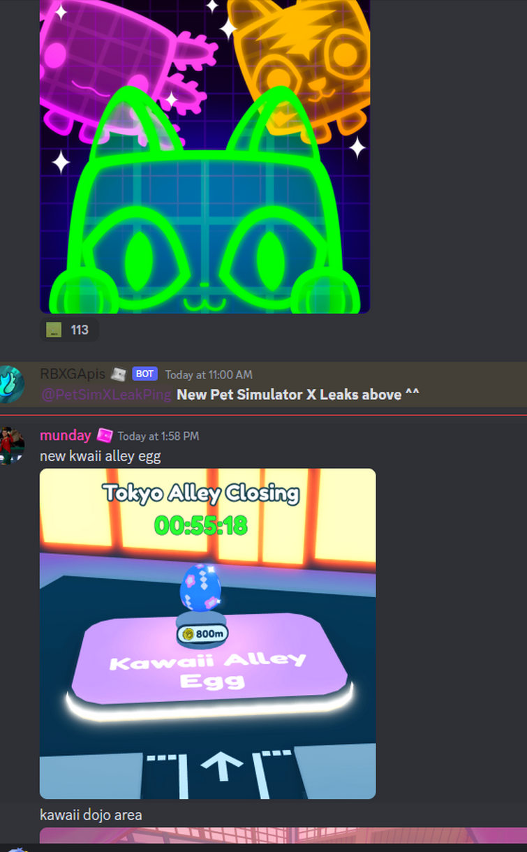 Pet Simulator X News and Leaks on X: Pet Simulator X Discord! Preston just  posted this into the discord, its pretty cool! Probably not coming to the  real game but it surely