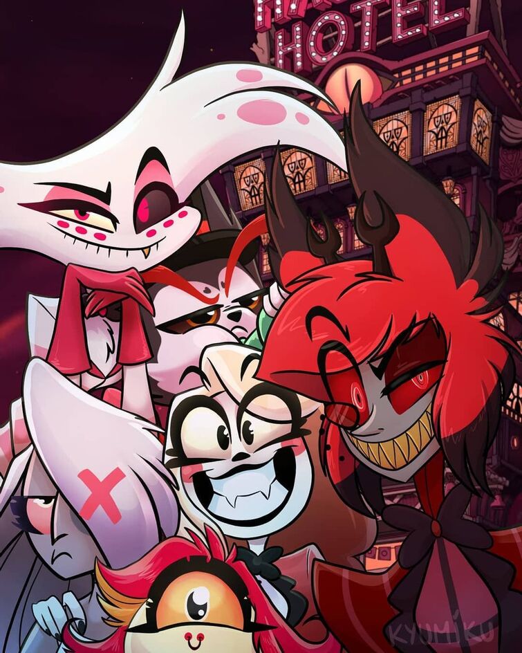 This is Fan Artwork of Hazbin Hotel Fandom