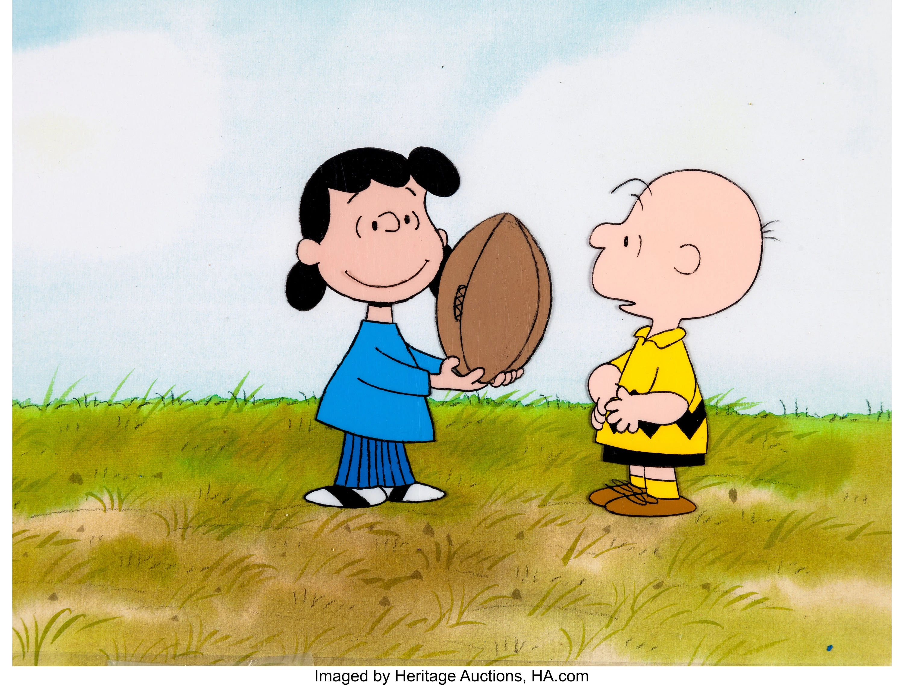What if Lucy let Charlie Brown kick the football and never pull it away