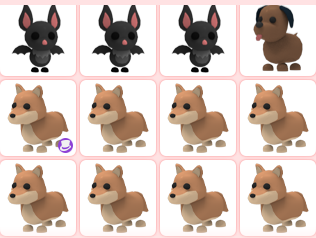 Fbykuijtrpg0zm - details about roblox adopt me rideableflyable neon shiba inu read desc