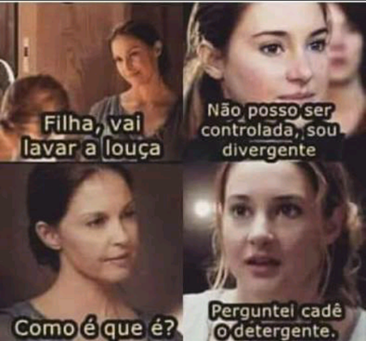 Quando minha mãe me pede pra eu lavar a louça