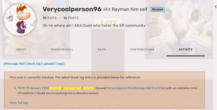 Why am I blocked off the rld wiki | Fandom