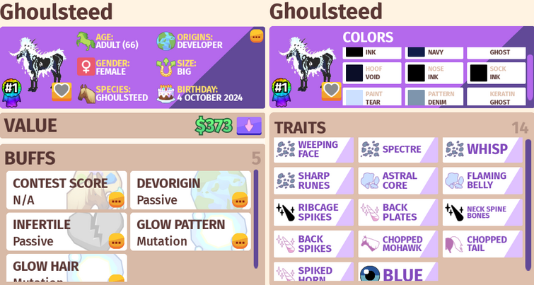 worth of this dev ghoulsteed | Fandom