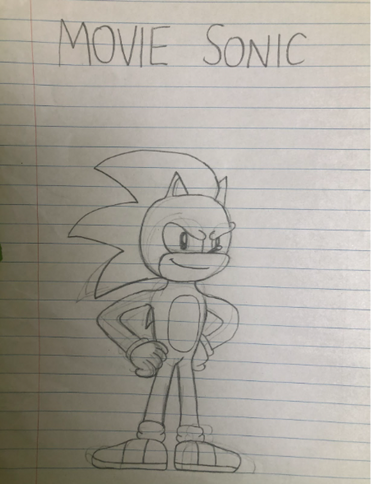 Movie Sonic Drawing | Fandom
