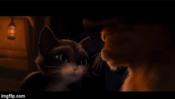 puss in boots and kitty softpaws gif