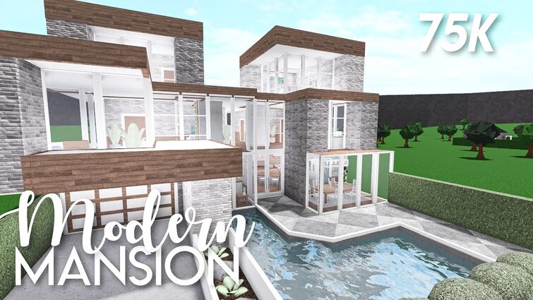 Cheap modern mansion - Bloxburg build 