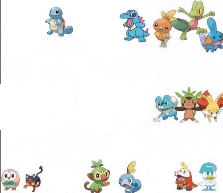 All Starter Pokemon By Generation in 2023  New pokemon starters, Pokemon,  Pokemon project