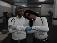 Aston z Natalia Diaz podczas wolontariatu.