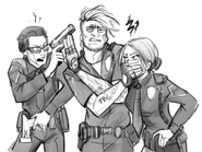 Ernest Krackers, Dante Capela, Elena Lovato