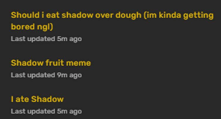 Shadow or Dough?