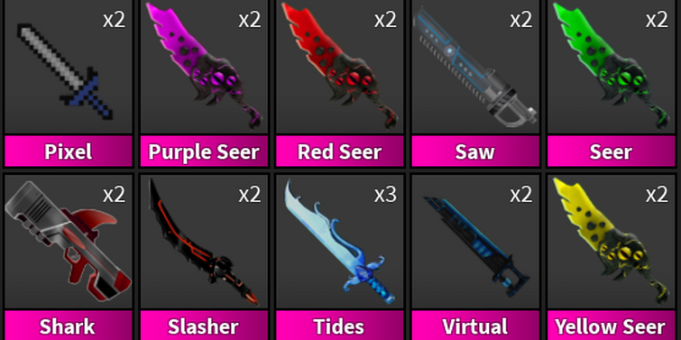 Chroma Tides Knife  Trade Roblox Murder Mystery 2 (MM2) Items