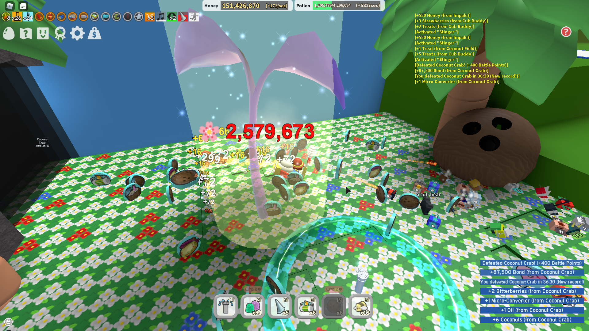 75 Coconut Crab Bee Swarm Wiki - star jelly roblox bee swarm simulator wiki fandom