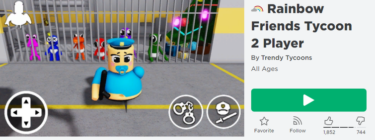 Drew Blue and Green from Roblox Rainbow Friends in 2023