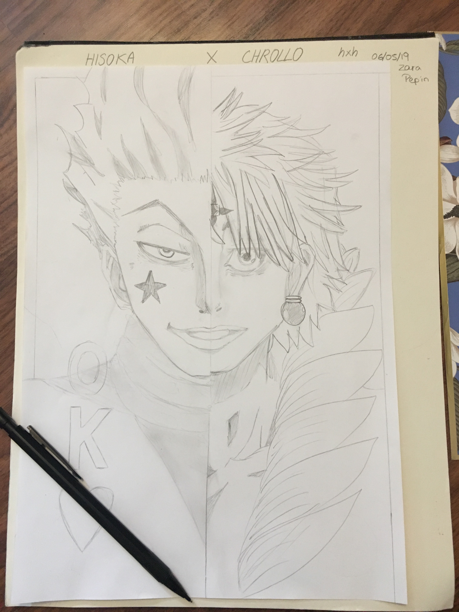 Hisoka Vs Chrollo Lucilfer Sketch Fandom