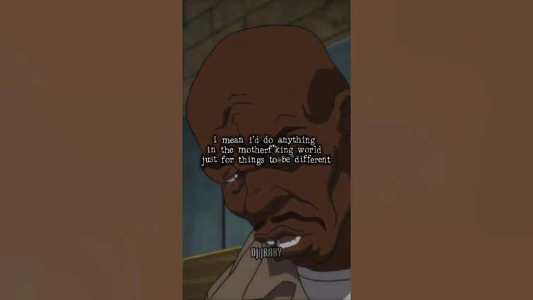 This scene got deep quick 💯 #theboondocks #hueyfreeman #fyp #quote