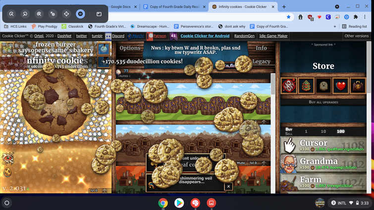 ah yes a perfectly normal amount of golden cookies (i was using