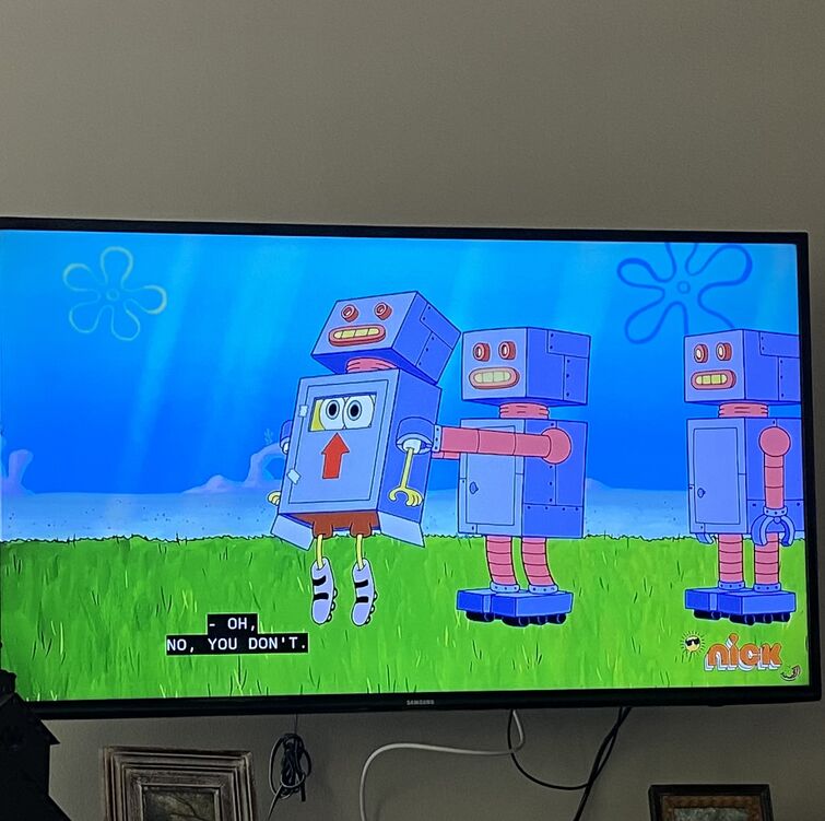 Spongebob Flat Screen Tv