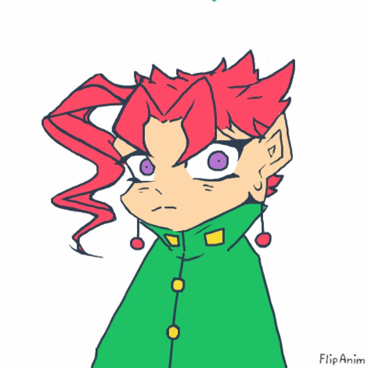 Sleepy Kakyoin (Mind the awful animation, it's my second time trying