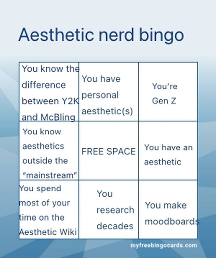 weeb bingo