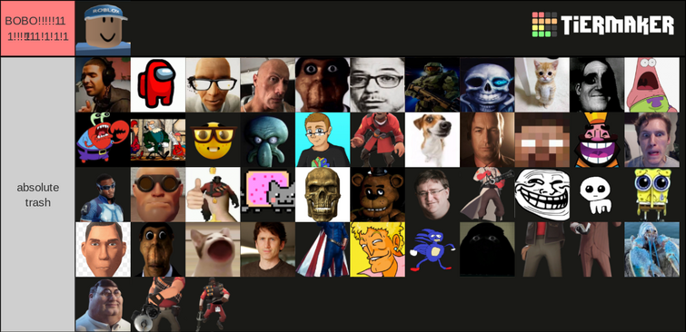 Create a tiermaker of all evade nextbots roblox (HOLIDAY nextb) Tier List -  TierMaker