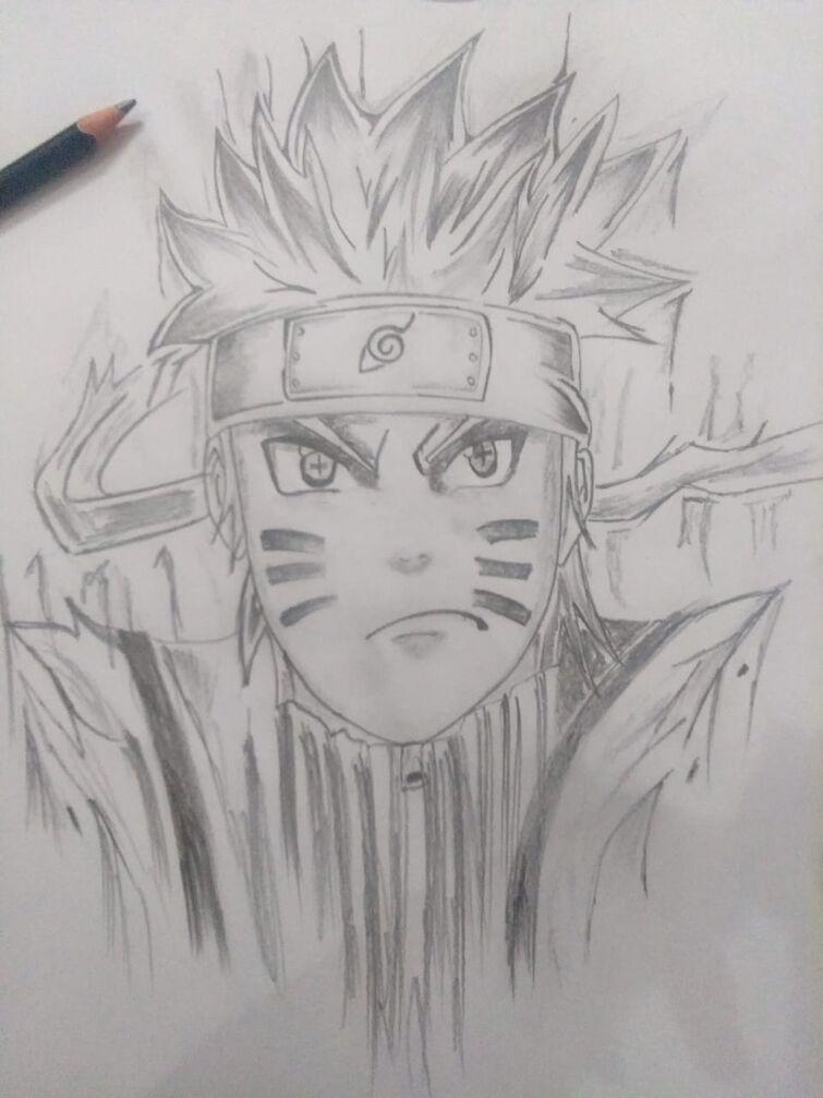 Sketch of Uzumaki Naruto. : r/Naruto