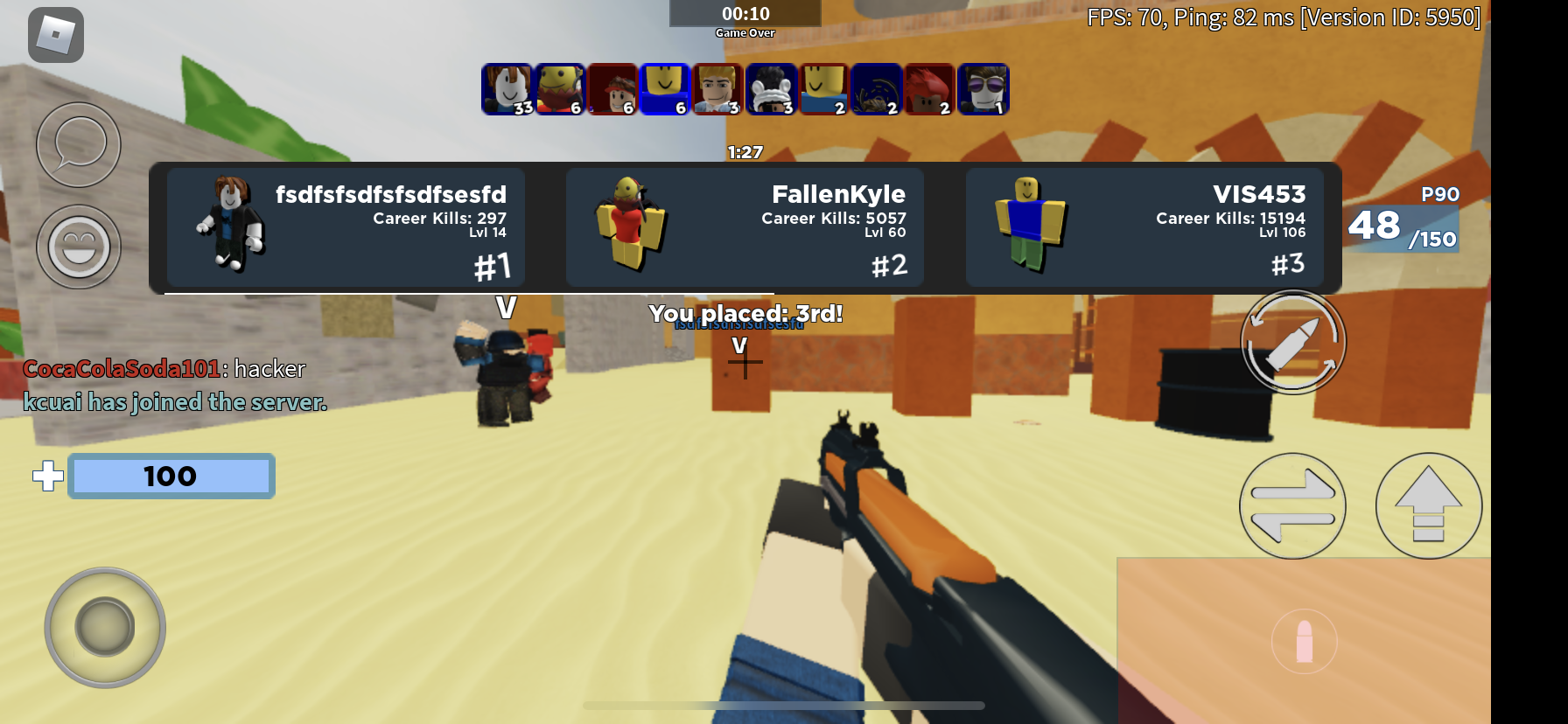 There are so many hackers in.Arsenal. Found one in the first server i  logged Into. He killed 3 people with a golden gun in gun rotation. : r/ roblox