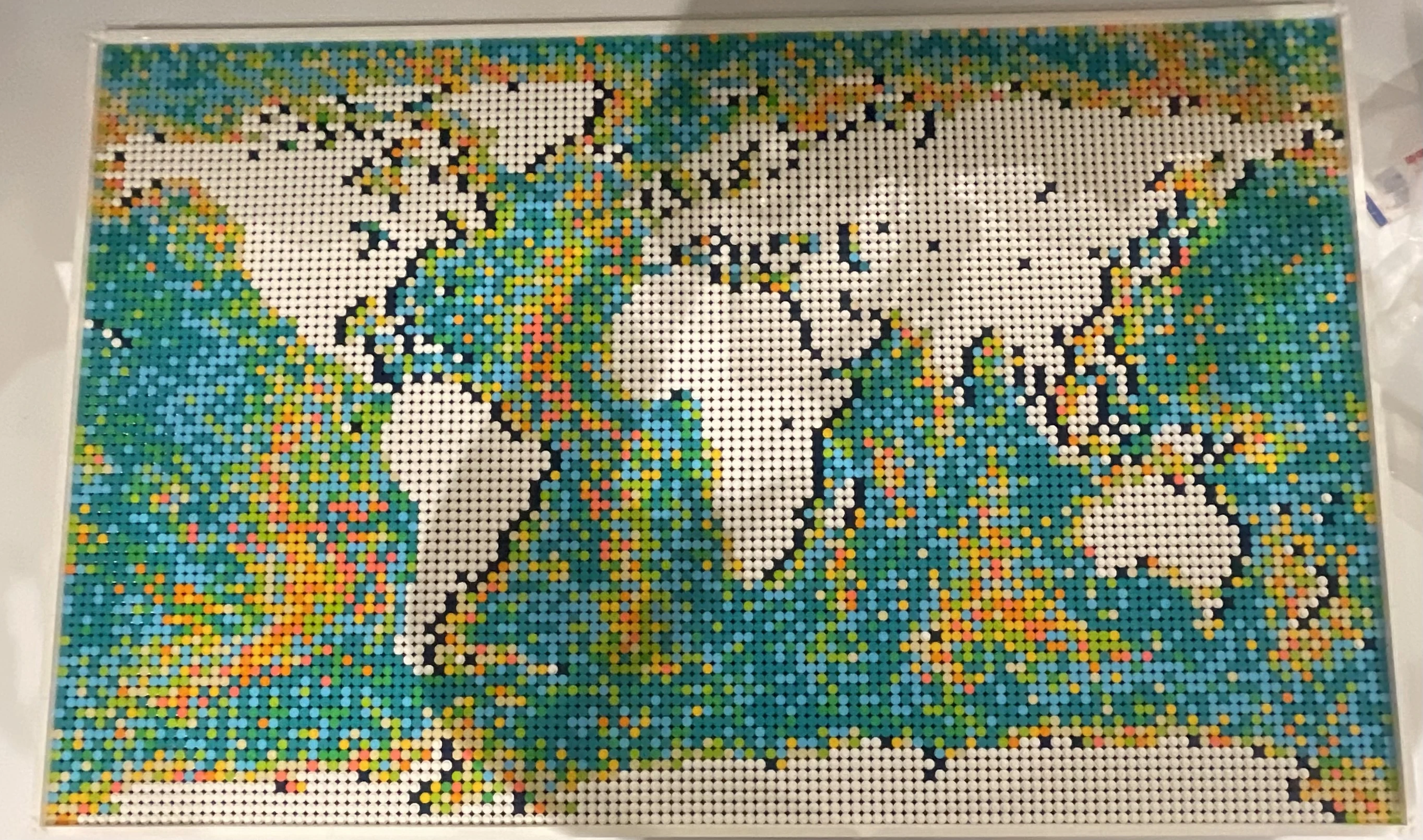 I completed the Lego world map today. It’s the biggest Lego set I’ve