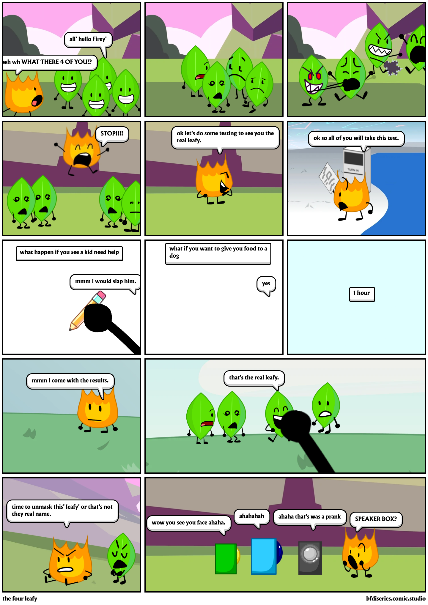 BFDI mouth. - Comic Studio