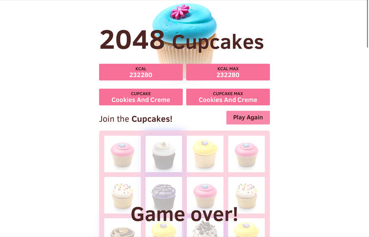 Playing 2048 Cupcakes -Can Get The Rainbow Cupcake??!! 