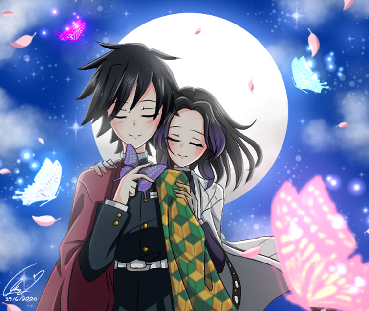 Tanjiro and Nezuko fanart by myself, hope you guys like it! : r