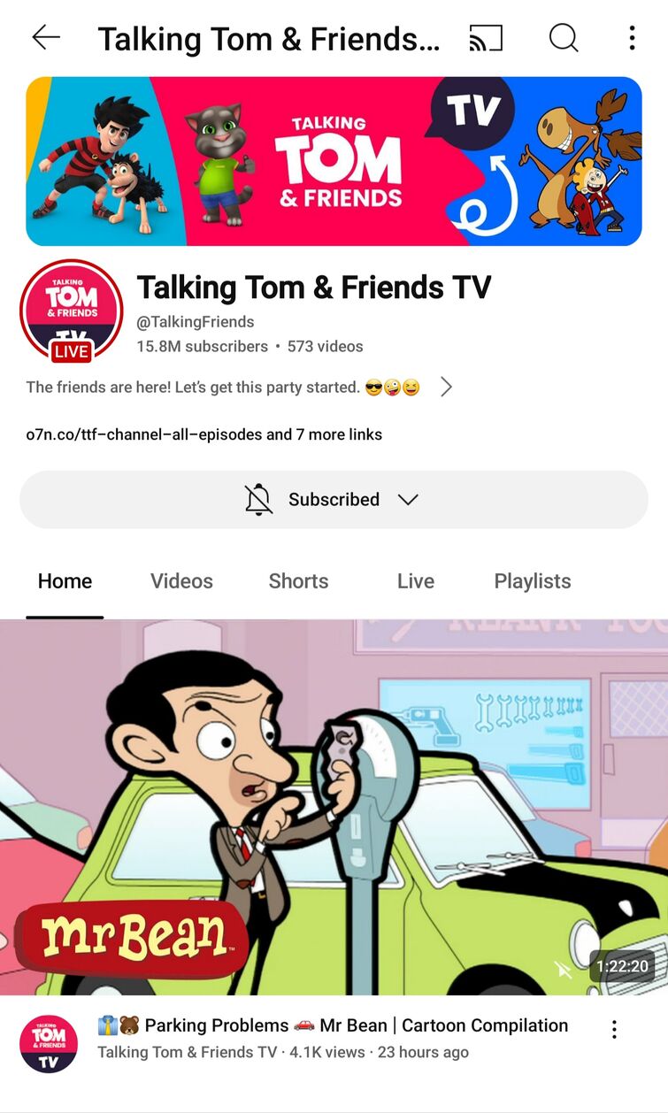 Yo Talking Tom Friends TV Uploaded Mr Bean Video Fandom