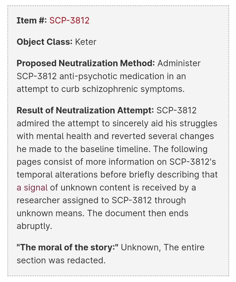 Why IS and IS NOT are scaling above SCP-3812?